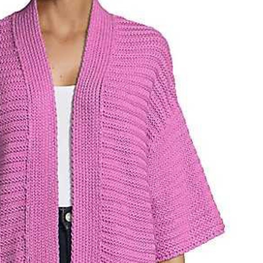 Context Ribbed Open-Front Cardigan - Picture 2 of 3